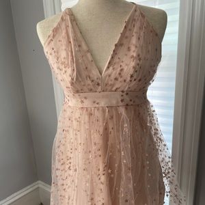 Pink and Gold star party dress